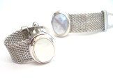Mother of Pearl Chain Cufflinks
